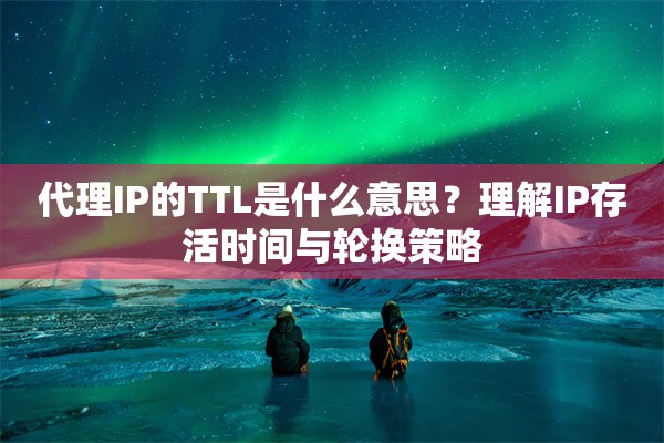 代理IP的TTL是什么意思？理解IP存活时间与轮换策略