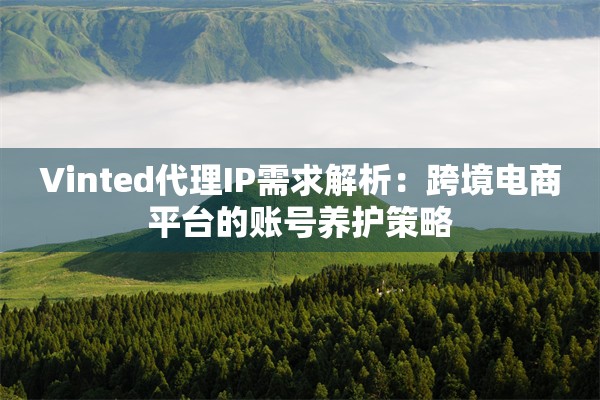 Vinted代理IP需求解析:跨境电商平台的账号养护策略