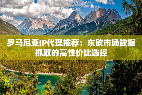 罗马尼亚IP代理推荐：东欧市场数据抓取的高性价比选择