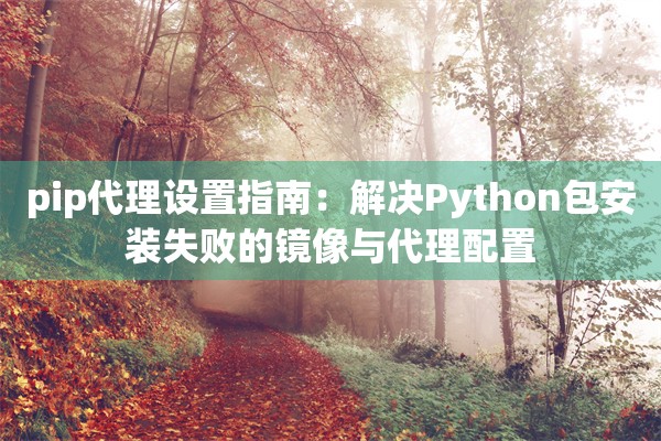 pip代理设置指南：解决Python包安装失败的镜像与代理配置