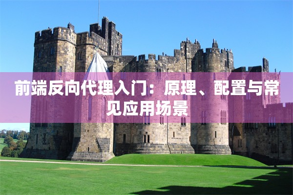 前端反向代理入门:原理、配置与常见应用场景