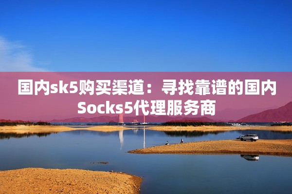 国内sk5购买渠道:寻找靠谱的国内Socks5代理服务商