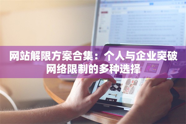 网站解限方案合集:个人与企业突破网络限制的多种选择