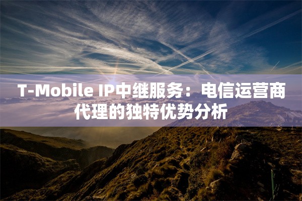 T-Mobile IP中继服务:电信运营商代理的独特优势分析