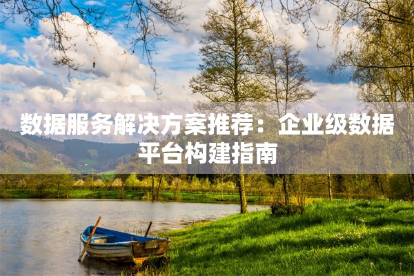 数据服务解决方案推荐：企业级数据平台构建指南
