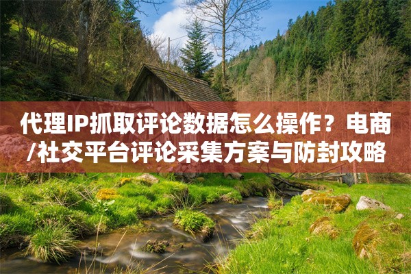 代理IP抓取评论数据怎么操作？电商/社交平台评论采集方案与防封攻略