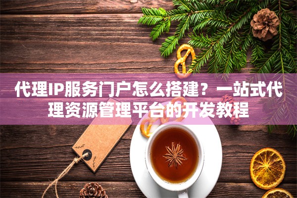代理IP服务门户怎么搭建?一站式代理资源管理平台的开发教程