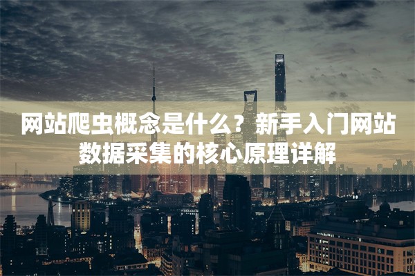 网站爬虫概念是什么？新手入门网站数据采集的核心原理详解