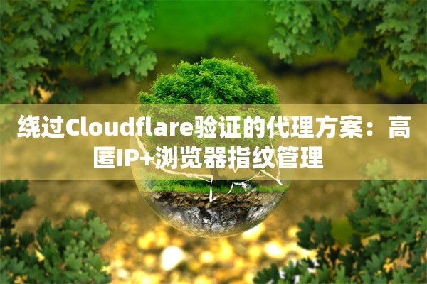 绕过Cloudflare验证的代理方案：高匿IP+浏览器指纹管理  