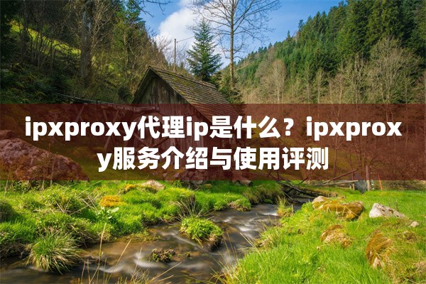 ipxproxy代理ip是什么？ipxproxy服务介绍与使用评测