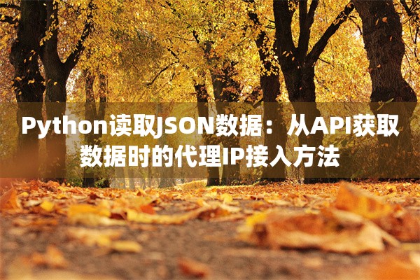 Python读取JSON数据:从API获取数据时的代理IP接入方法