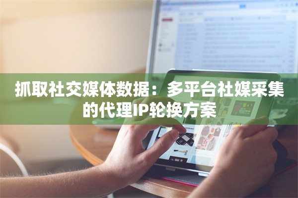 抓取社交媒体数据:多平台社媒采集的代理IP轮换方案