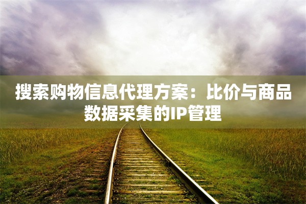 搜索购物信息代理方案：比价与商品数据采集的IP管理