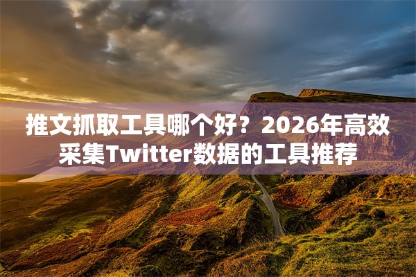 推文抓取工具哪个好？2026年高效采集Twitter数据的工具推荐
