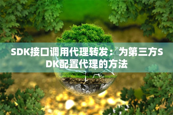 SDK接口调用代理转发：为第三方SDK配置代理的方法