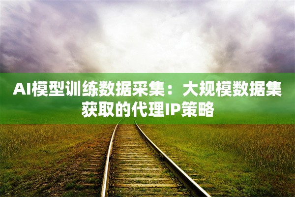 AI模型训练数据采集：大规模数据集获取的代理IP策略