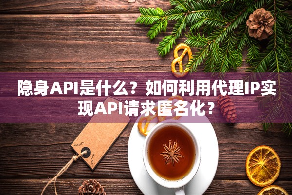 隐身API是什么？如何利用代理IP实现API请求匿名化？