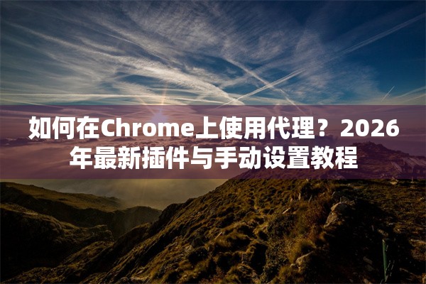 如何在Chrome上使用代理？2026年最新插件与手动设置教程