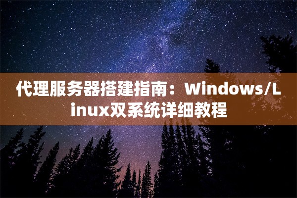 代理服务器搭建指南：Windows/Linux双系统详细教程