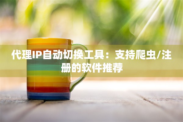 代理IP自动切换工具：支持爬虫/注册的软件推荐