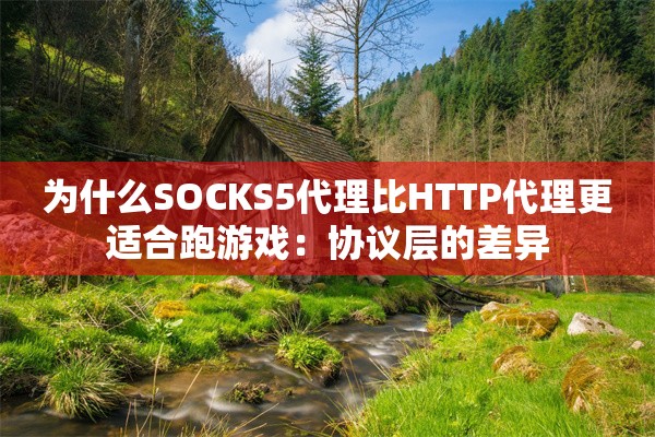 为什么SOCKS5代理比HTTP代理更适合跑游戏：协议层的差异