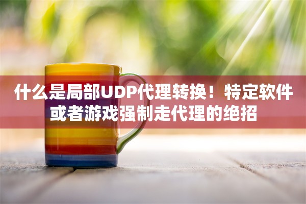 什么是局部UDP代理转换！特定软件或者游戏强制走代理的绝招