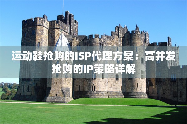 运动鞋抢购的ISP代理方案：高并发抢购的IP策略详解