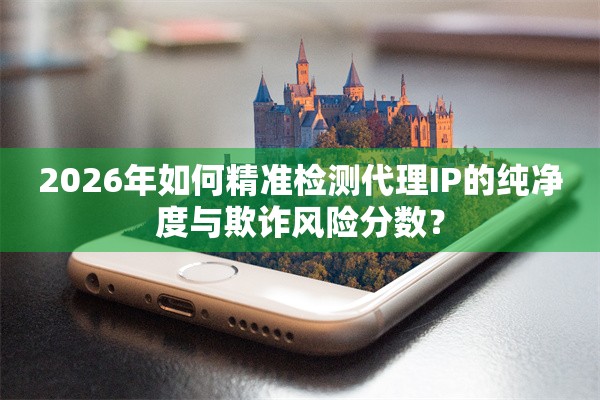 2026年如何精准检测代理IP的纯净度与欺诈风险分数？