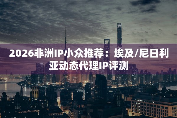 2026非洲IP小众推荐：埃及/尼日利亚动态代理IP评测