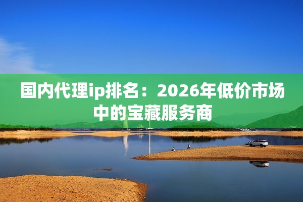 国内代理ip排名：2026年低价市场中的宝藏服务商