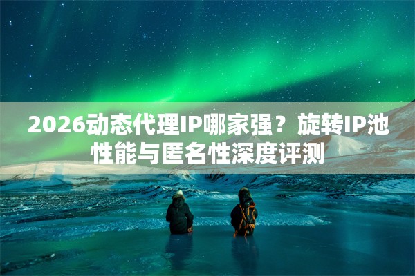 2026动态代理IP哪家强？旋转IP池性能与匿名性深度评测