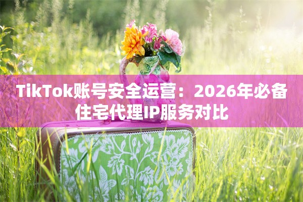 TikTok账号安全运营：2026年必备住宅代理IP服务对比