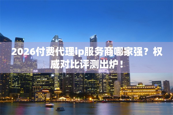 2026付费代理ip服务商哪家强？权威对比评测出炉！