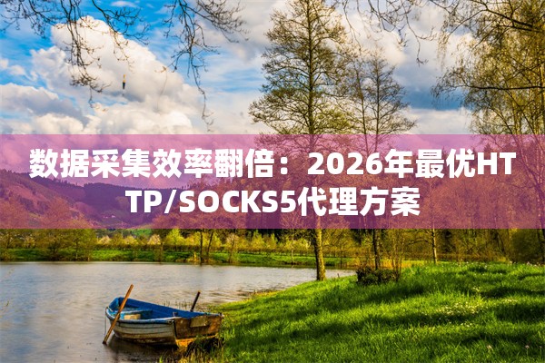 数据采集效率翻倍：2026年最优HTTP/SOCKS5代理方案