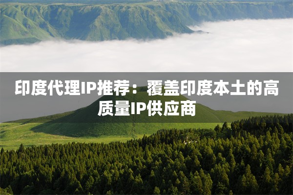 印度代理IP推荐：覆盖印度本土的高质量IP供应商