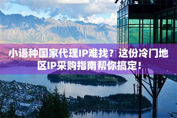 小语种国家代理IP难找?这份冷门地区IP采购指南帮你搞定!