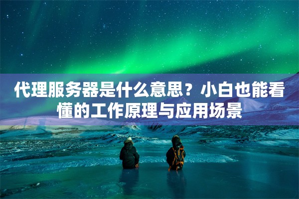 代理服务器是什么意思？小白也能看懂的工作原理与应用场景