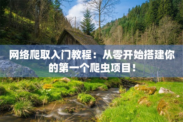 网络爬取入门教程：从零开始搭建你的第一个爬虫项目！