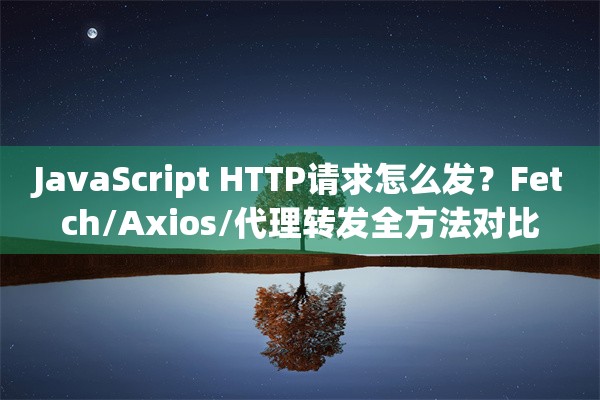 JavaScript HTTP请求怎么发？Fetch/Axios/代理转发全方法对比
