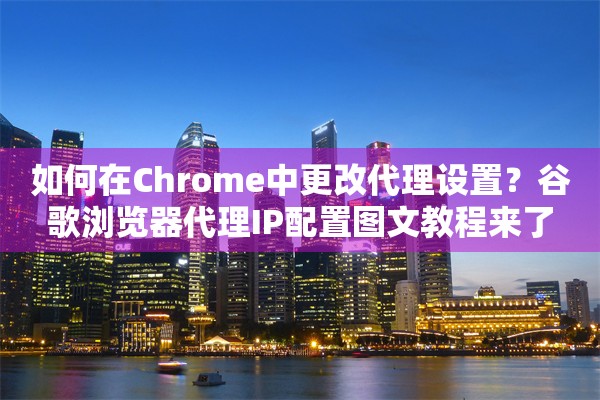 如何在Chrome中更改代理设置？谷歌浏览器代理IP配置图文教程来了