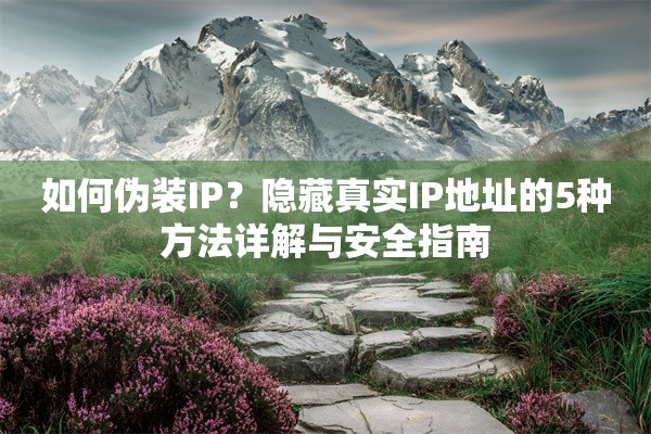 如何伪装IP？隐藏真实IP地址的5种方法详解与安全指南