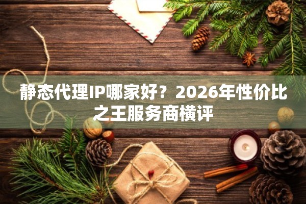 静态代理IP哪家好？2026年性价比之王服务商横评