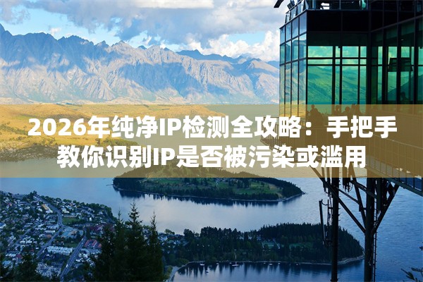 2026年纯净IP检测全攻略：手把手教你识别IP是否被污染或滥用