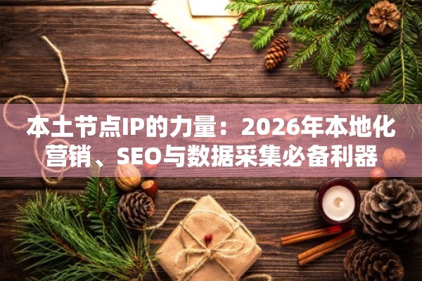本土节点IP的力量：2026年本地化营销、SEO与数据采集必备利器