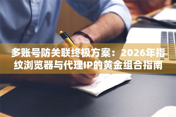 多账号防关联终极方案：2026年指纹浏览器与代理IP的黄金组合指南