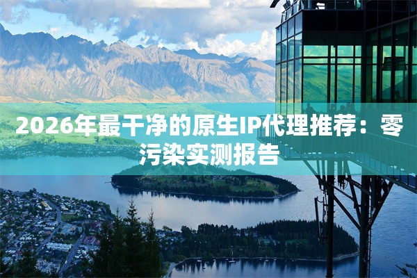 2026年最干净的原生IP代理推荐：零污染实测报告