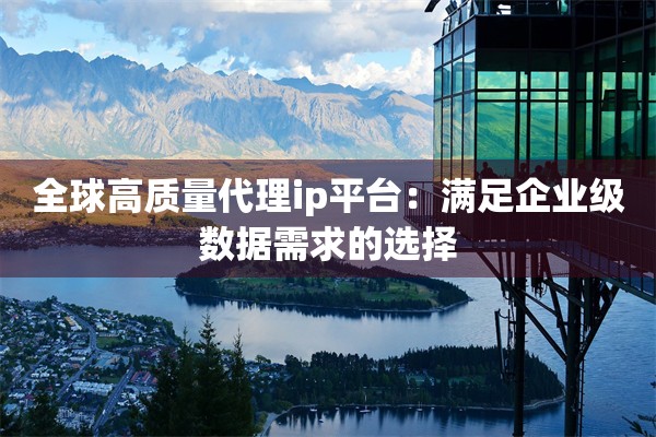 全球高质量代理ip平台:满足企业级数据需求的选择