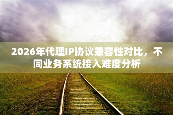 2026年代理IP协议兼容性对比，不同业务系统接入难度分析