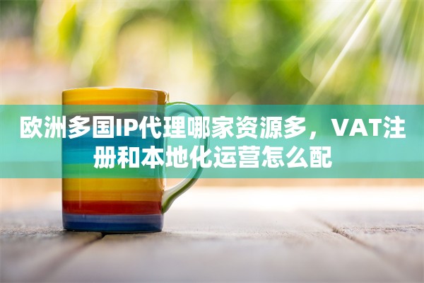 欧洲多国IP代理哪家资源多，VAT注册和本地化运营怎么配
