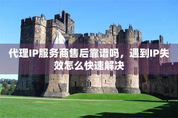 代理IP服务商售后靠谱吗，遇到IP失效怎么快速解决